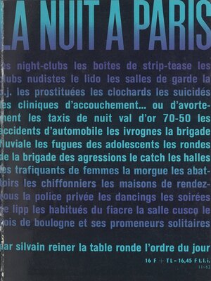 cover image of La nuit à Paris